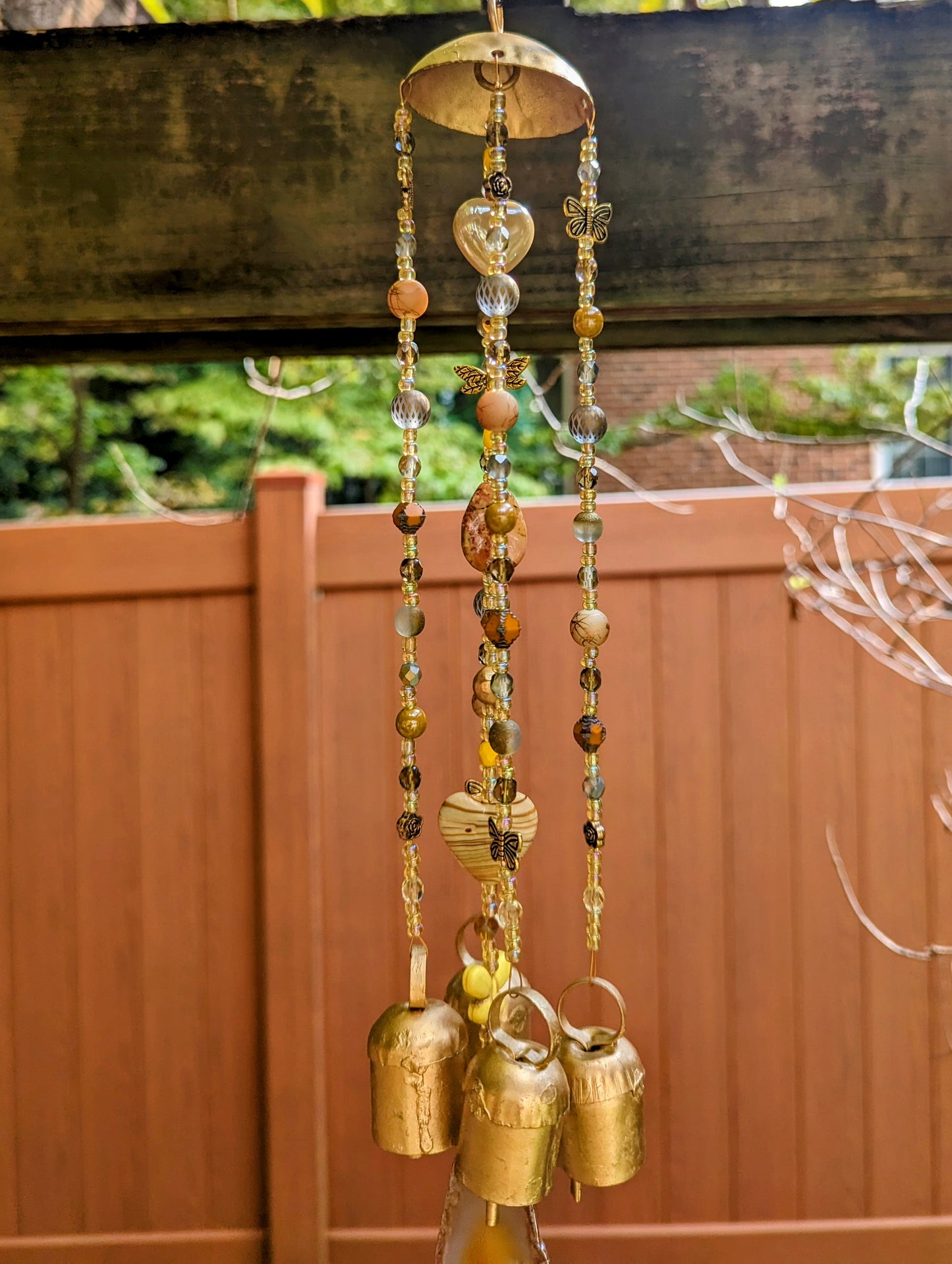 "Jellyfish" Custom Beaded Windchime