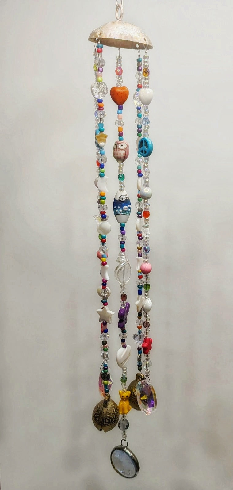 "Jellyfish" Custom Beaded Windchime